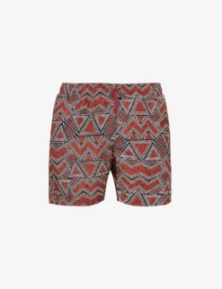 Speedo Watershort 40cm Geo-print Recycled-polyester Swim Shorts