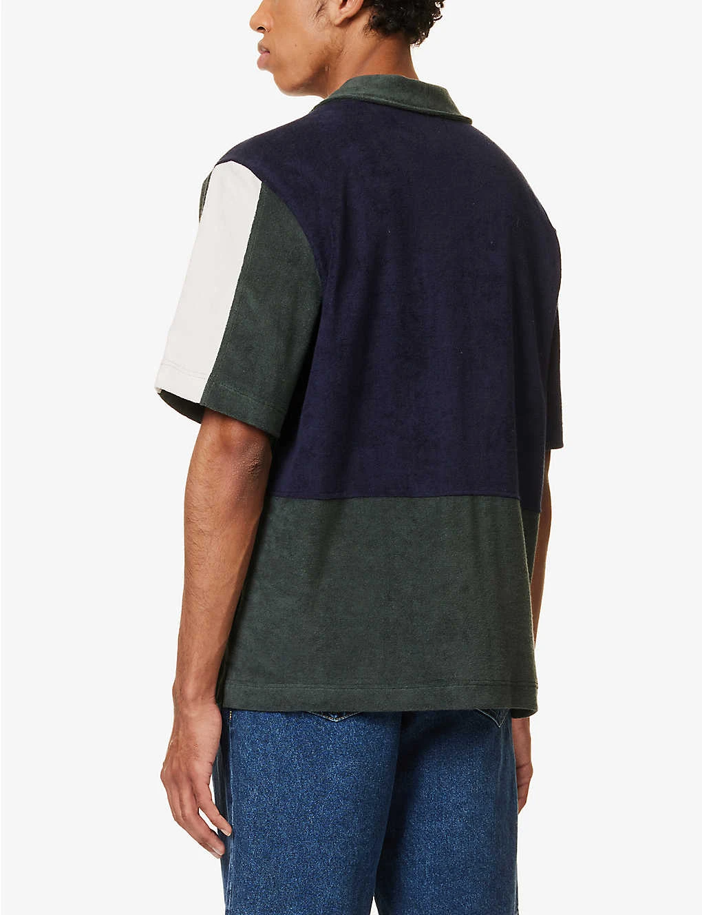 Cocktail Contrast-panel Relaxed-fit Cotton-blend Shirt 4 Cocktail Contrast-panel Relaxed-fit Cotton-blend Shirt - Image 4