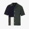 Cocktail Contrast-panel Relaxed-fit Cotton-blend Shirt