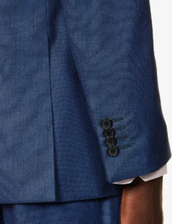 PAUL SMITH Dot Single-breasted Regular-fit Wool Suit -Falkeis Store R04165089 INKYBLUE ALT06