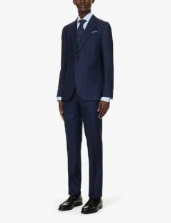 PAUL SMITH Single-breasted Slim-fit Wool Suit -Falkeis Store R04165091 VERYDARKNAVY ALT02