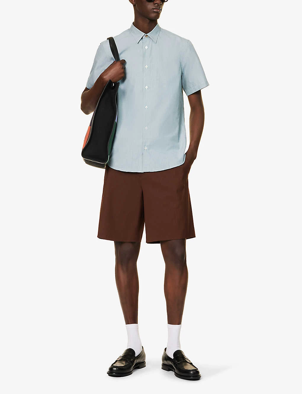 PAUL SMITH Short-sleeved Geometric-print Relaxed-fit Cotton-poplin Shirt 2 PAUL SMITH Short-sleeved Geometric-print Relaxed-fit Cotton-poplin Shirt - Image 2