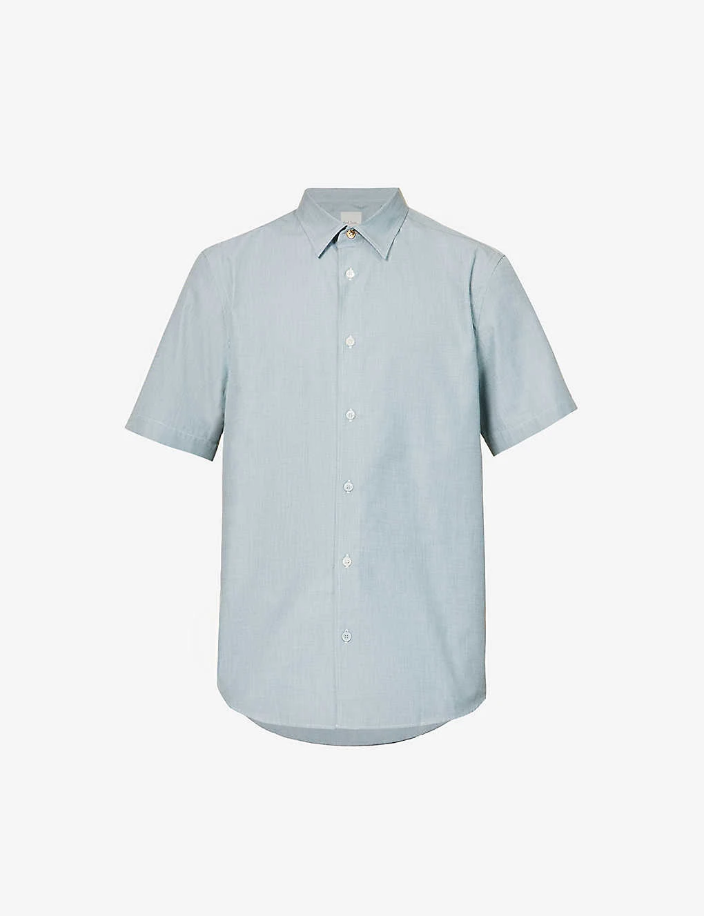 PAUL SMITH Short-sleeved Geometric-print Relaxed-fit Cotton-poplin Shirt 1 PAUL SMITH Short-sleeved Geometric-print Relaxed-fit Cotton-poplin Shirt