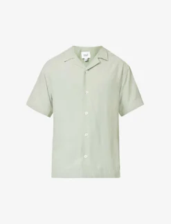 Valbonne Camp-collar Regular-fit Woven Shirt