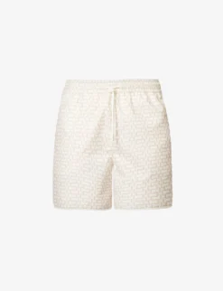 Runner Contrast-piping Regular-fit Recycled-nylon Shorts 7 Runner Contrast-piping Regular-fit Recycled-nylon Shorts -Falkeis Store R04165458 IVORY10 M