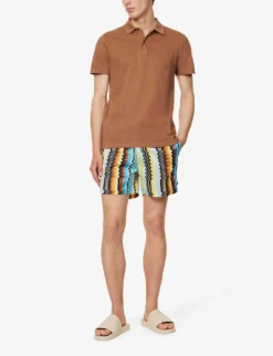 Missoni Zig-zag Pattern Relaxed-fit Swim Shorts -Falkeis Store R04165473 YELLOWBLUEBLACK ALT01