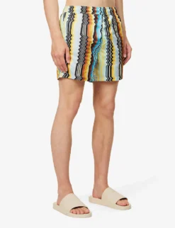 Missoni Zig-zag Pattern Relaxed-fit Swim Shorts -Falkeis Store R04165473 YELLOWBLUEBLACK ALT02