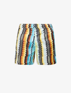 Missoni Zig-zag Pattern Relaxed-fit Swim Shorts