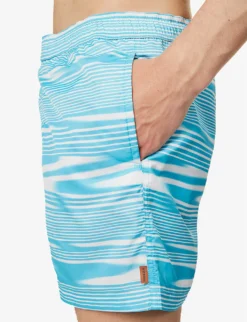 Missoni Abstract-pattern Relaxed-fit Swim Shorts -Falkeis Store R04165474 WHITEBLUE ALT04