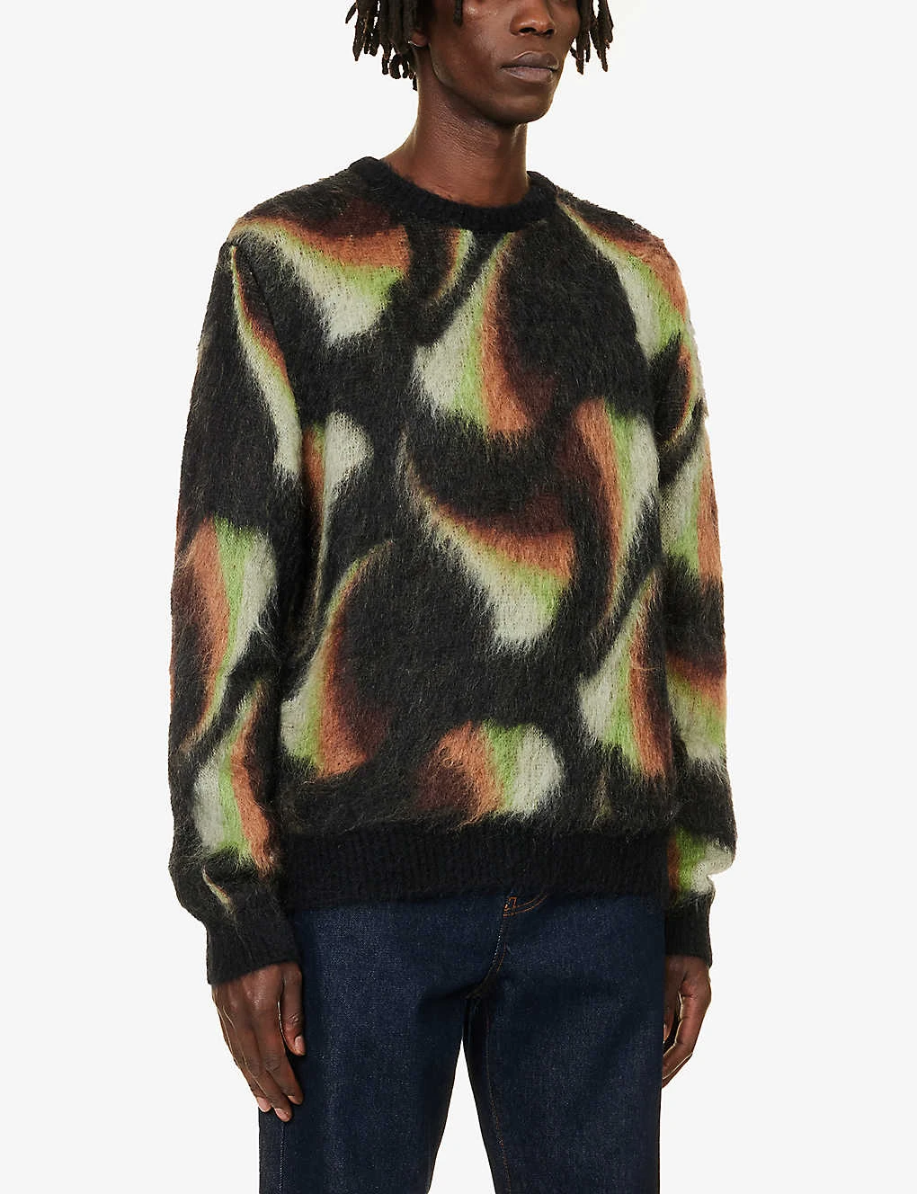 Etro Abstract-pattern Crewneck Wool-blend Jumper 3 Etro Abstract-pattern Crewneck Wool-blend Jumper - Image 3