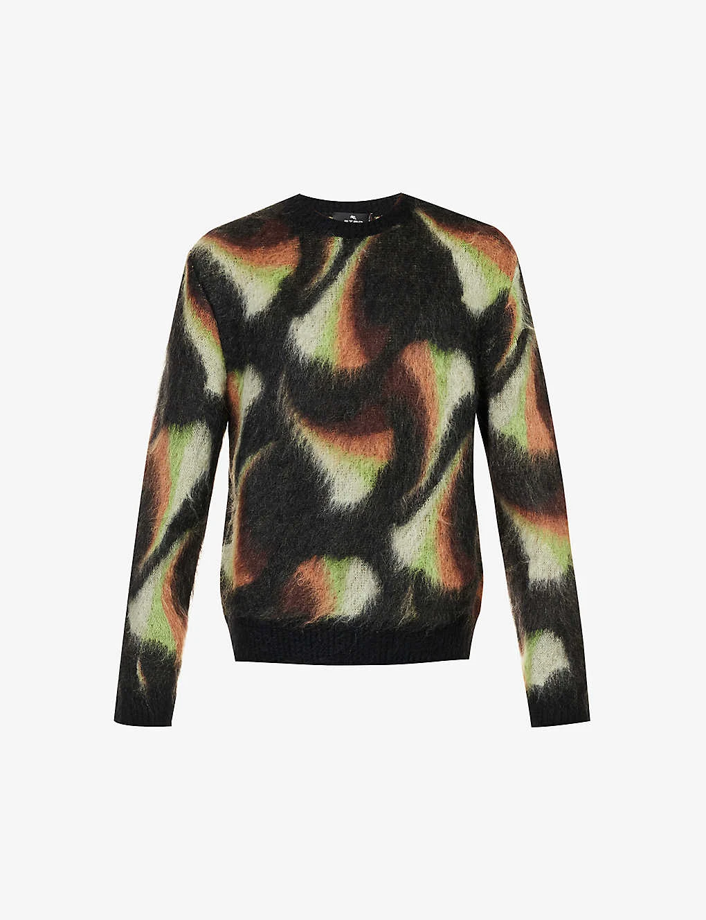 Etro Abstract-pattern Crewneck Wool-blend Jumper 1 Etro Abstract-pattern Crewneck Wool-blend Jumper