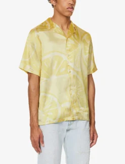 Sliced Lemons Graphic-print Recycled-polyester Shirt 7 Sliced Lemons Graphic-print Recycled-polyester Shirt -Falkeis Store R04166682 LIMONCELLO ALT02