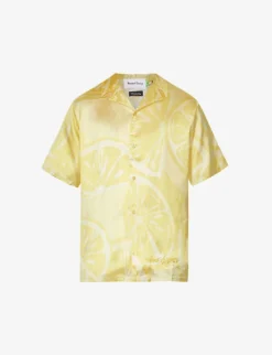Sliced Lemons Graphic-print Recycled-polyester Shirt