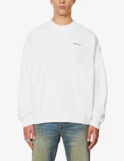 Arrow Skate Graphic-print Cotton-jersey Sweatshirt -Falkeis Store R04167140 WHITEAUTUMN ALT02