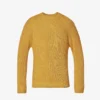 Harry Brand-tab Cable-knit Regular-fit Cotton Jumper