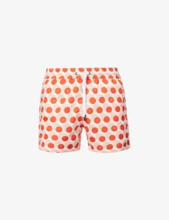 Graphic-print Recycled-polyester Swim Shorts