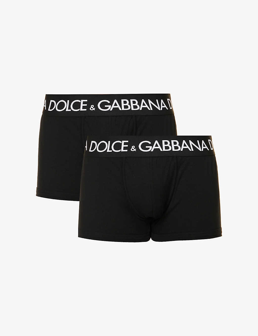 Dolce & Gabbana Pack Of Two Logo-waistband Low-rise Stretch-cotton Boxers 1 Dolce & Gabbana Pack Of Two Logo-waistband Low-rise Stretch-cotton Boxers