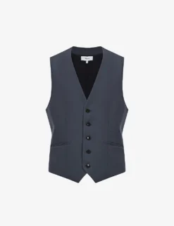 Reiss Fine Darted Slim-fit Wool Waistcoat
