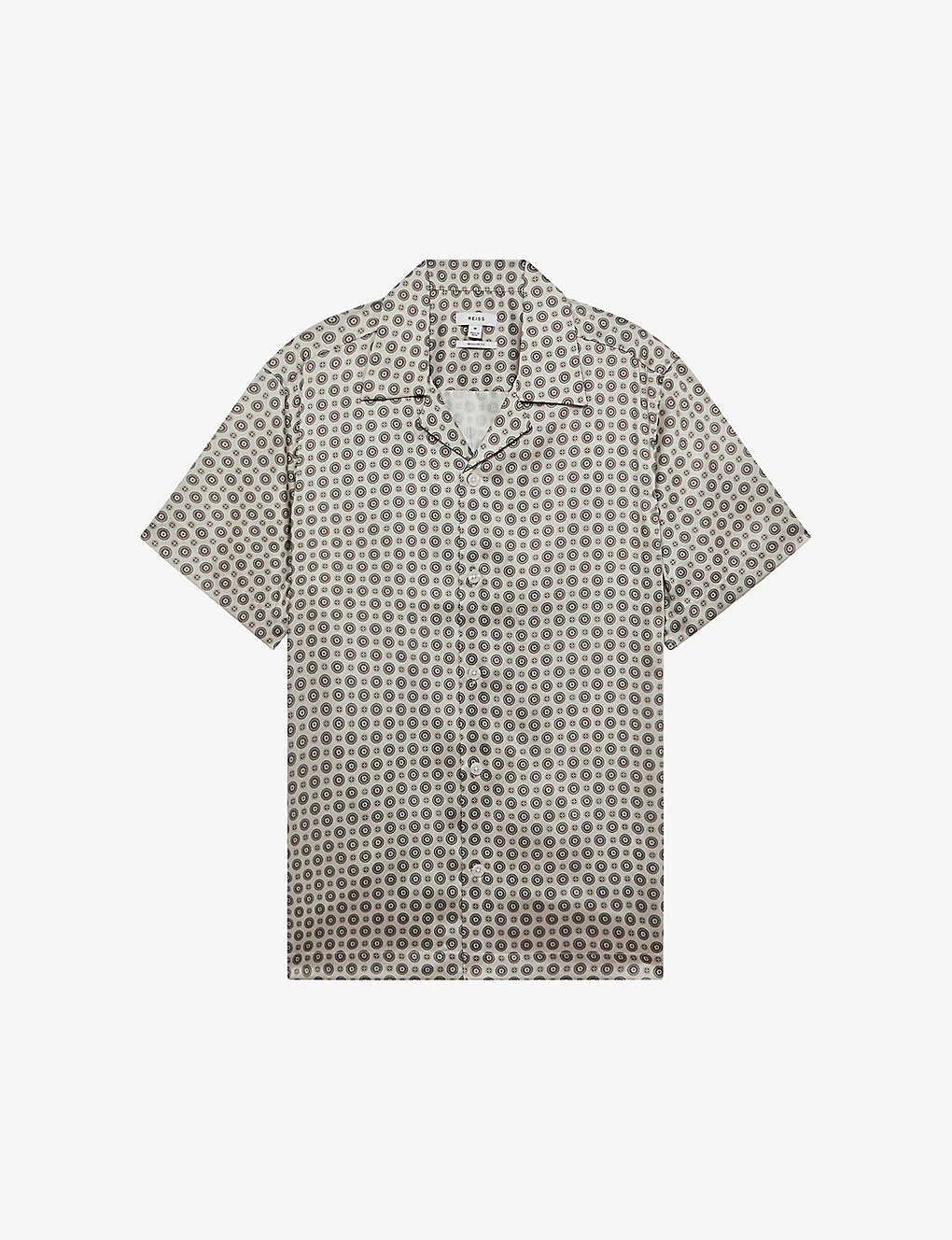 Reiss Pedro Graphic-print Regular-fit Recycled-polyester Shirt 1 Reiss Pedro Graphic-print Regular-fit Recycled-polyester Shirt