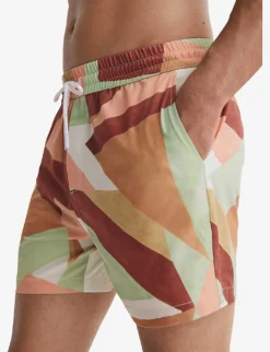 Reiss Brass Abstract-print Regular-fit Recycled-polyester Swim Shorts 7 Reiss Brass Abstract-print Regular-fit Recycled-polyester Swim Shorts -Falkeis Store R04169168 DUSTYROSE ALT02