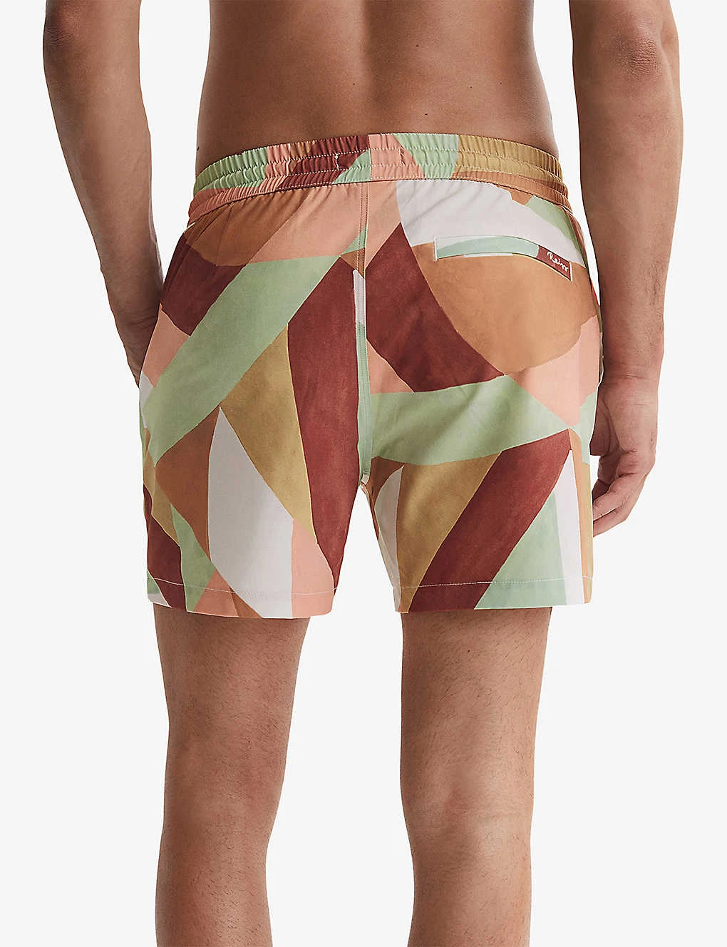 Reiss Brass Abstract-print Regular-fit Recycled-polyester Swim Shorts 4 Reiss Brass Abstract-print Regular-fit Recycled-polyester Swim Shorts - Image 4