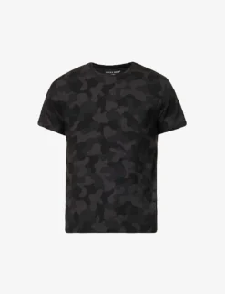 London Camouflage-print Stretch-modal T-shirt