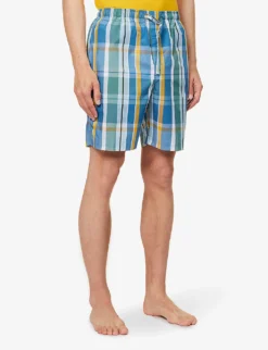 Barker Checked Cotton Pyjama Shorts -Falkeis Store R04170081 MULTICOLOURED ALT02