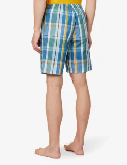 Barker Checked Cotton Pyjama Shorts -Falkeis Store R04170081 MULTICOLOURED ALT03