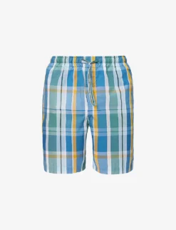 Barker Checked Cotton Pyjama Shorts