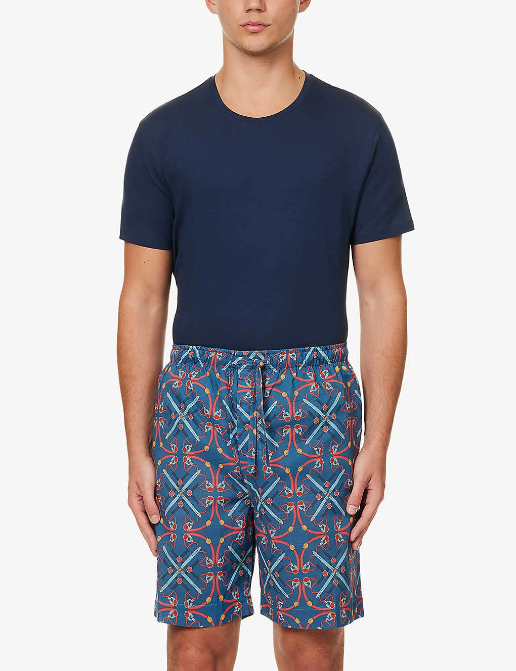Dr Ledbury Graphic-pattern Cotton Pyjama Shorts 2 Dr Ledbury Graphic-pattern Cotton Pyjama Shorts - Image 2
