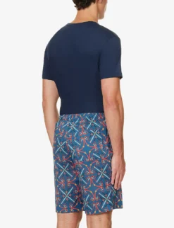 Dr Ledbury Graphic-pattern Cotton Pyjama Shorts 6 Dr Ledbury Graphic-pattern Cotton Pyjama Shorts -Falkeis Store R04170082 MULTICOLOURED ALT02