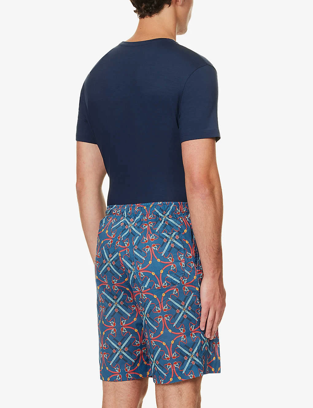 Dr Ledbury Graphic-pattern Cotton Pyjama Shorts 3 Dr Ledbury Graphic-pattern Cotton Pyjama Shorts - Image 3