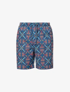 Dr Ledbury Graphic-pattern Cotton Pyjama Shorts