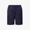 Nelson Geometric-print Cotton-poplin Pyjama Shorts
