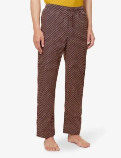 Ledbury Straight-leg Mid-rise Cotton-poplin Pyjama Bottoms 7 Ledbury Straight-leg Mid-rise Cotton-poplin Pyjama Bottoms -Falkeis Store R04170085 MULTICOLOURED ALT02