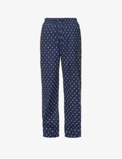 Nelson Graphic-print Cotton-poplin Pyjama Bottoms