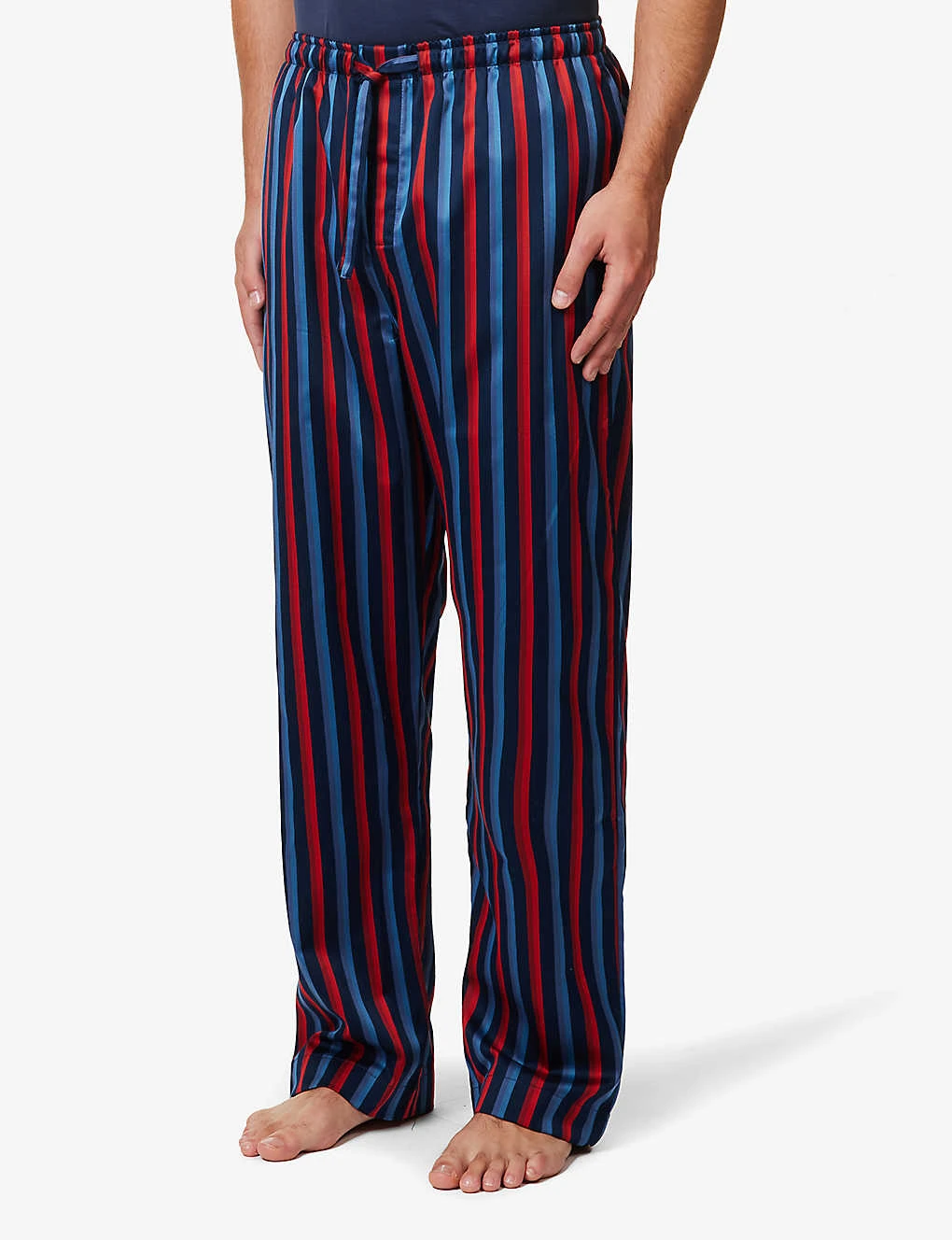 Wellington Striped Relaxed-fit Cotton-poplin Pyjama Bottoms 3 Wellington Striped Relaxed-fit Cotton-poplin Pyjama Bottoms - Image 3