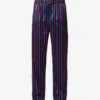 Wellington Striped Relaxed-fit Cotton-poplin Pyjama Bottoms