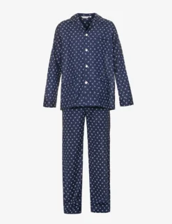 Nelson Graphic-print Cotton-poplin Pyjama Set