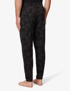 London Camouflage-print Stretch-jersey Pyjama Bottoms -Falkeis Store R04170096 BLACKCAMO ALT03