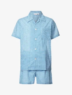 Ledbury Graphic-print Cotton-poplin Pyjama Set