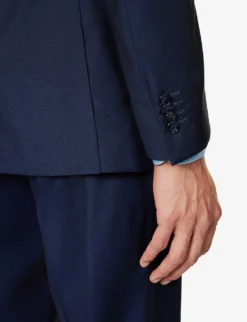 CORNELIANI Super 130s Single-breasted Regular-fit Wool Suit -Falkeis Store R04170932 BLUE ALT05