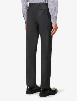 CORNELIANI Super 130s Single-breasted Slim-fit Wool Suit -Falkeis Store R04170933 MIDGREY ALT07