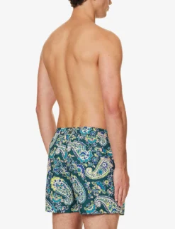 Bjorn Borg Paisley-print Elasticated Waistband Regular-fit Swim Shorts 8 Bjorn Borg Paisley-print Elasticated Waistband Regular-fit Swim Shorts -Falkeis Store R04172921 TEALYELLOWPEACH ALT03