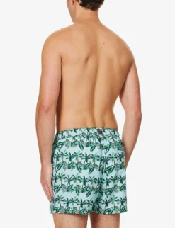 Bjorn Borg Print Graphic-pattern Elasticated Waistband Regular-fit Swim Shorts 8 Bjorn Borg Print Graphic-pattern Elasticated Waistband Regular-fit Swim Shorts -Falkeis Store R04172924 SKYBLUEGREEN ALT03