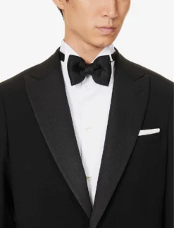 Giorgio Armani Regular-fit Single-breasted Wool Suit 14 Giorgio Armani Regular-fit Single-breasted Wool Suit -Falkeis Store R04173389 BLACK ALT06