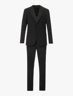 Giorgio Armani Regular-fit Single-breasted Wool Suit