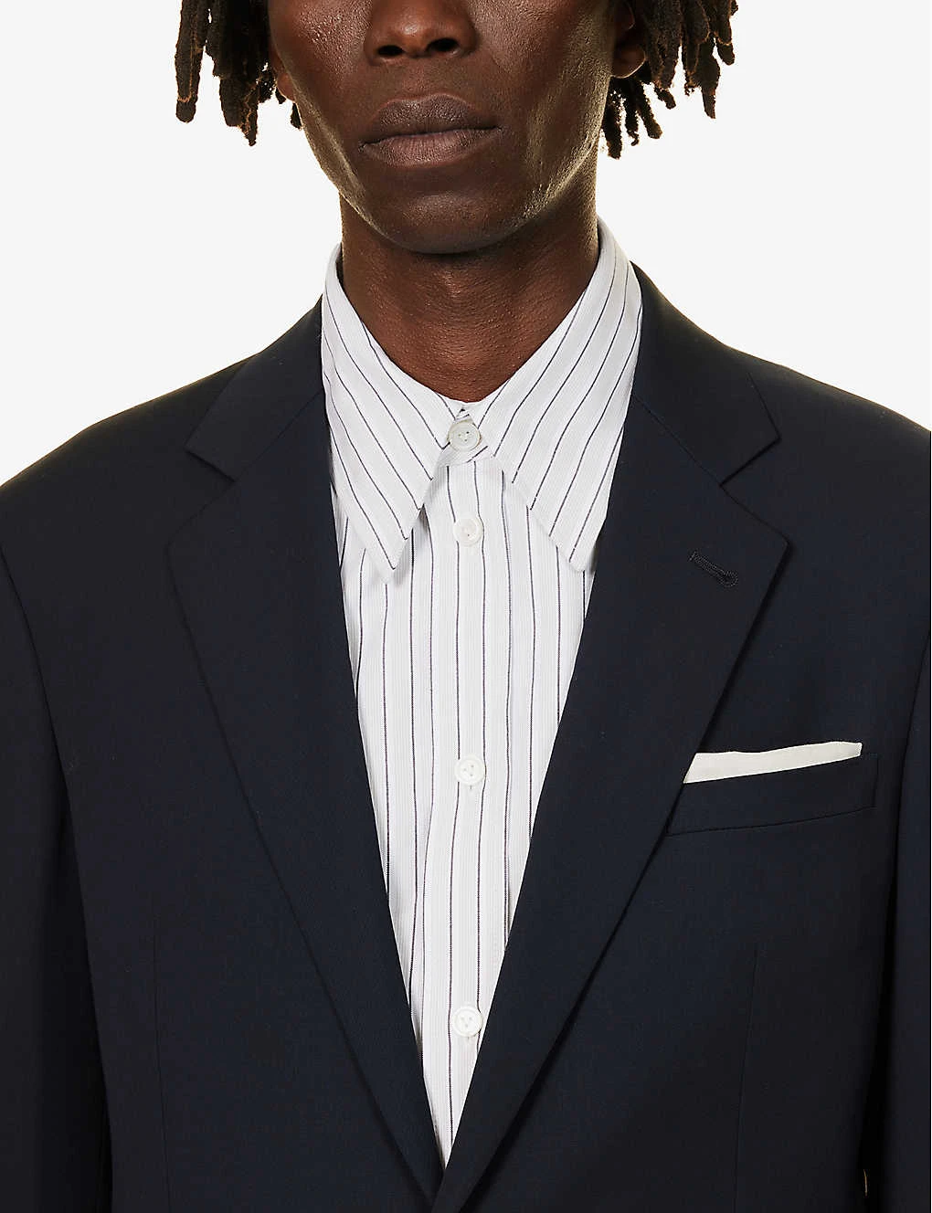 Giorgio Armani Double-breasted Patch-pocket Regular-fit Wool Suit 5 Giorgio Armani Double-breasted Patch-pocket Regular-fit Wool Suit - Image 5