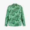 Camouflage-patterned Oversized-fit Cotton Shirt