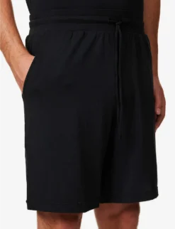 Eberjey Henry Short-sleeved Stretch-jersey Pyjama Set -Falkeis Store R04179588 BLACK ALT04